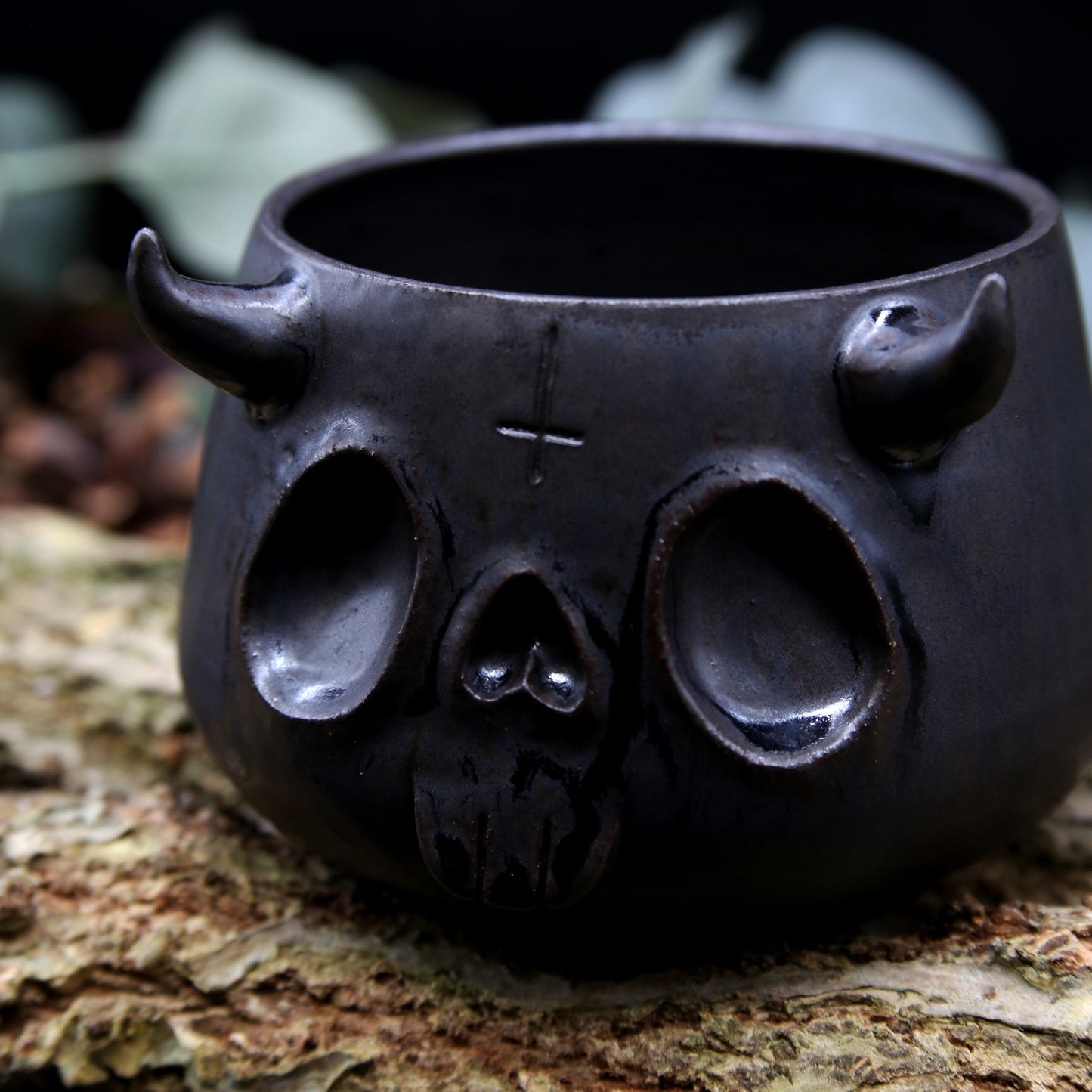 Wrought Iron Devil Planter