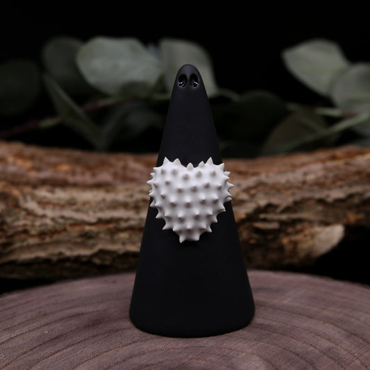 White Spikey Heart